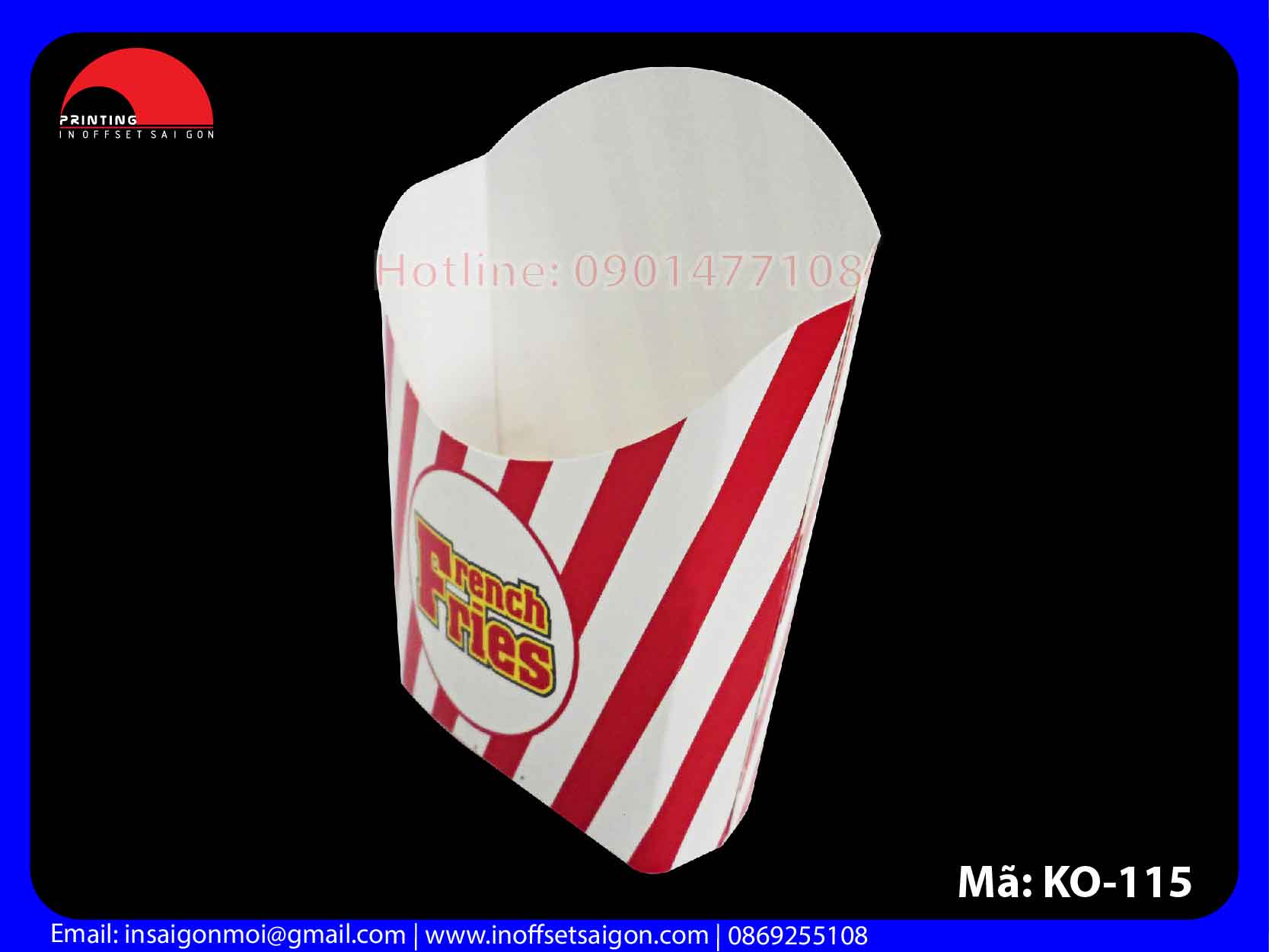 Hộp Giấy Khoai Tây Chiên Takeaway