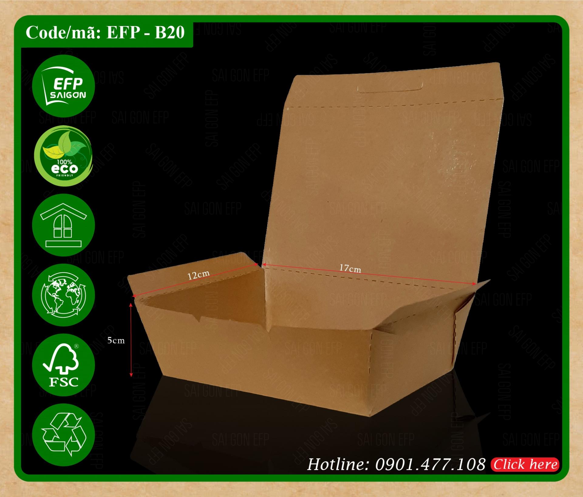 hộp giấy đựng thức ăn nhanh